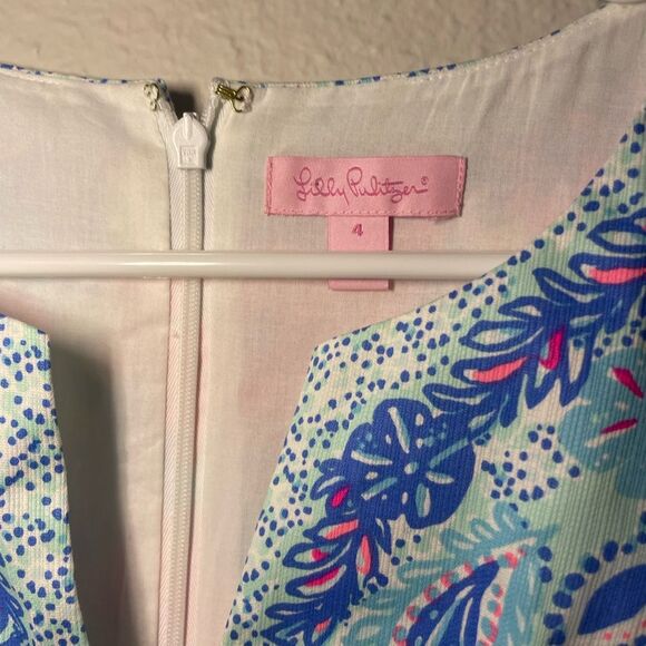 Lilly Pulitzer Fallon Shift Palm Beach Coral Size 4 - Picture 4 of 7